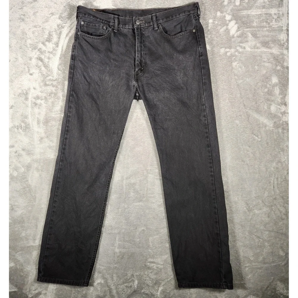 Levi's Jeans Men's 505 38X32‎ Denim Black Pre-Owned